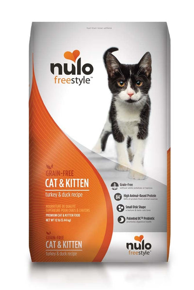 Nulo Freestyle Grain-Free Dry Cat & Kitten Food Turkey & Duck 1ea/12 lb