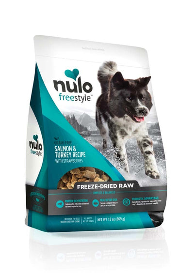 Nulo Freestyle Freeze-Dried Raw Grain-Free Dog Food Salmon & Turkey w/Strawberries 1ea/13 oz