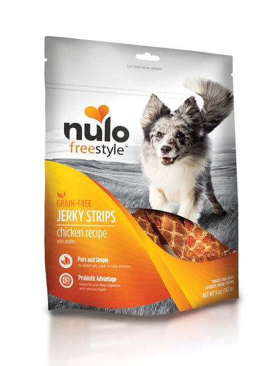 Nulo Freestyle Grain-Free Jerky Strip Dog Treats Chicken w/Apples 1ea/5 oz