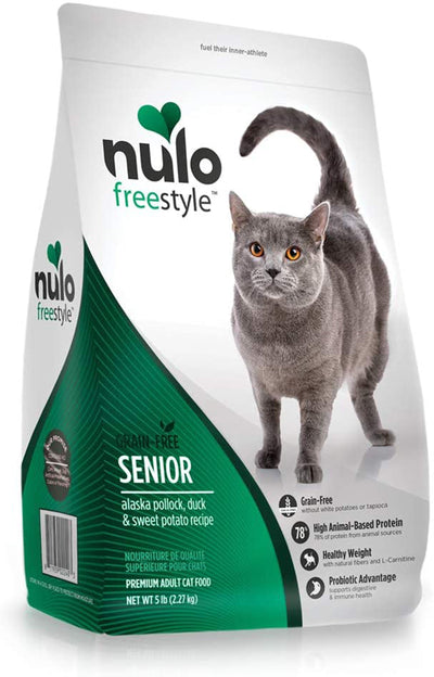 Nulo Freestyle Senior Dry Cat Food Alaska Pollock, Duck & Sweet Potato 1ea/5 lb