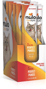 Nulo Freestyle Perfect Purees Grain-Free Cat Food Topper/Treat Chicken & Salmon 48ea/0.5 oz, 48 pk