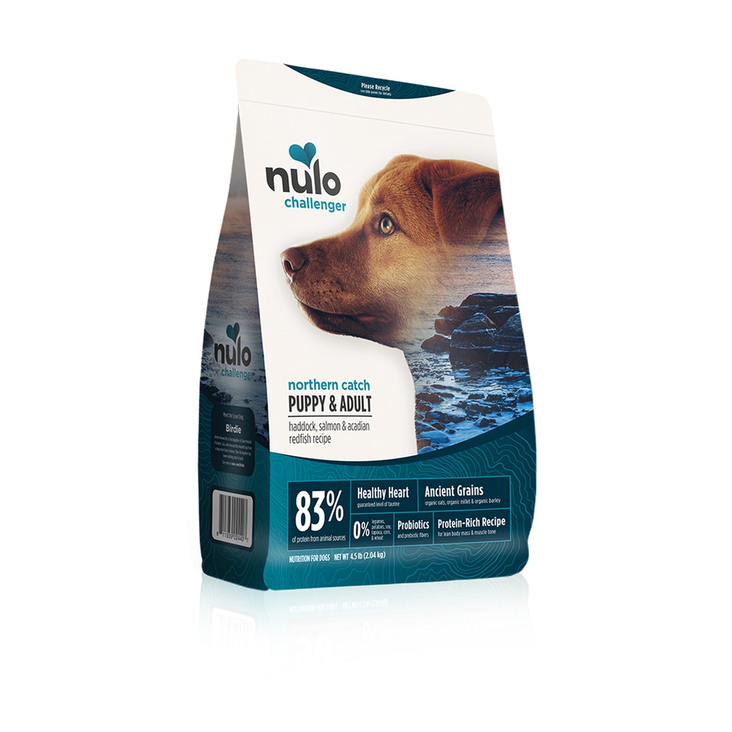 Nulo Challenger High-Meat Adult & Puppy Dry Dog Food Northern Catch Haddock, Salmon & Redfish 1ea/24 lb