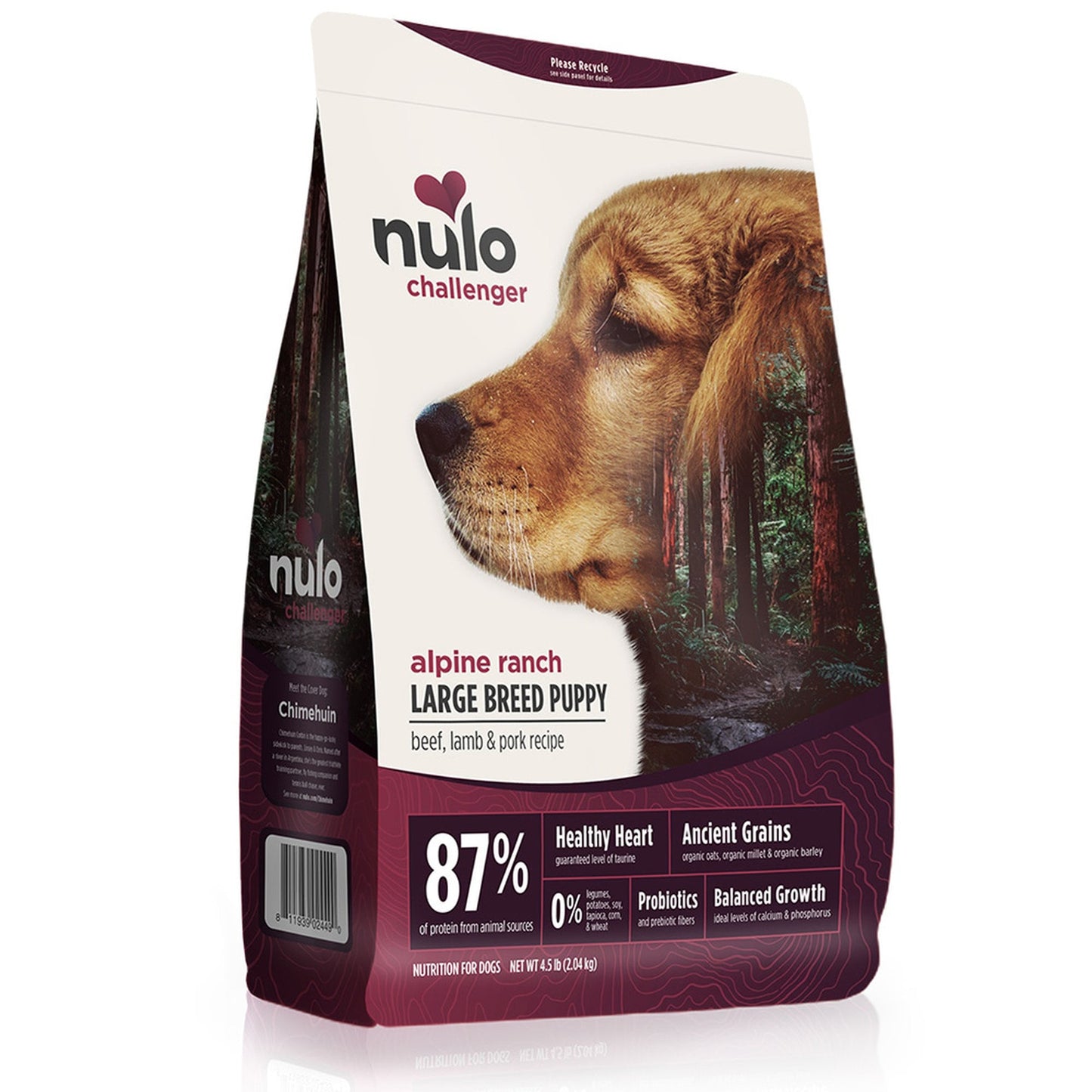 Nulo Challenger Large Breed Puppy Dry Dog Food Alpine Ranch Beef, Lamb & Pork 1ea/11 lb
