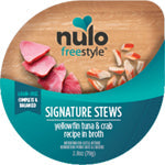 Nulo Freestyle Signature Stews Grain-Free Wet Cat Food Yellowfin Tuna & Crab 24ea/2.8 oz