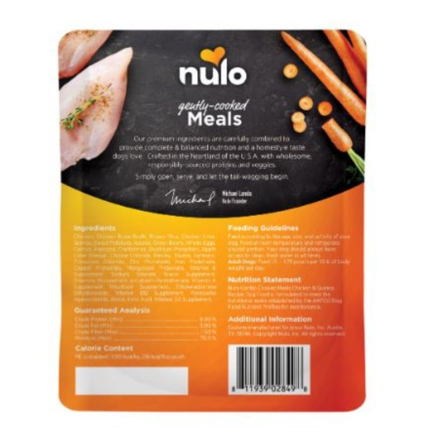 Nulo Dog Gently Cooked Chicken & Oats 9oz.