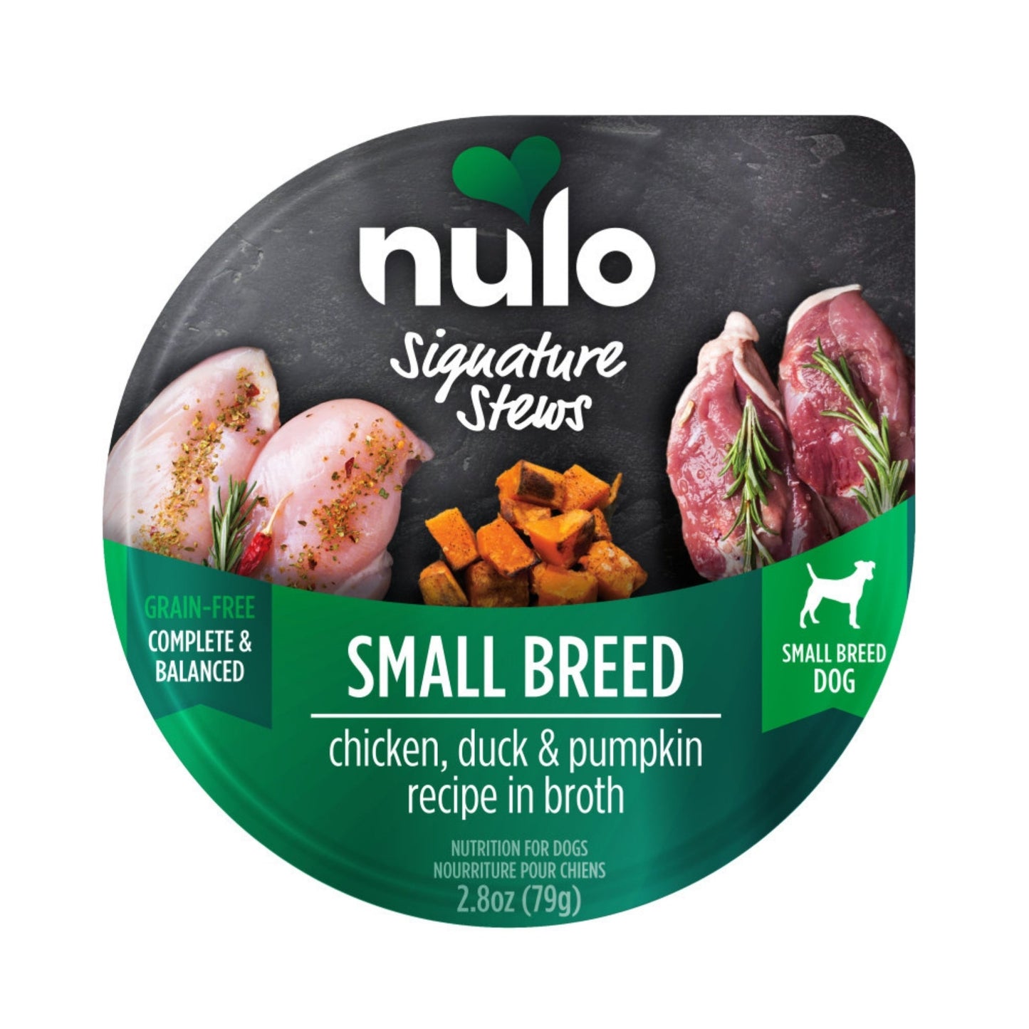 Nulo Signature Stew Small Breed Dog Food Chicken, Duck & Pumpkin 2.8oz. (Case of 24)