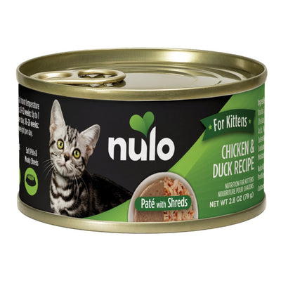 Nulo Cat Kitten Pate Chicken Duck 2.8oz. (Case of 12)