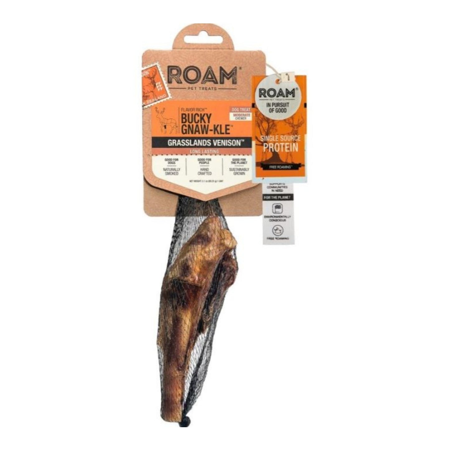 Roam Bucky Gnaw-Kle Grassland Venison 1 Pk