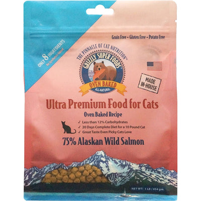 Grizzly Cat Oven Baked Grain Free Salmon 1Lb