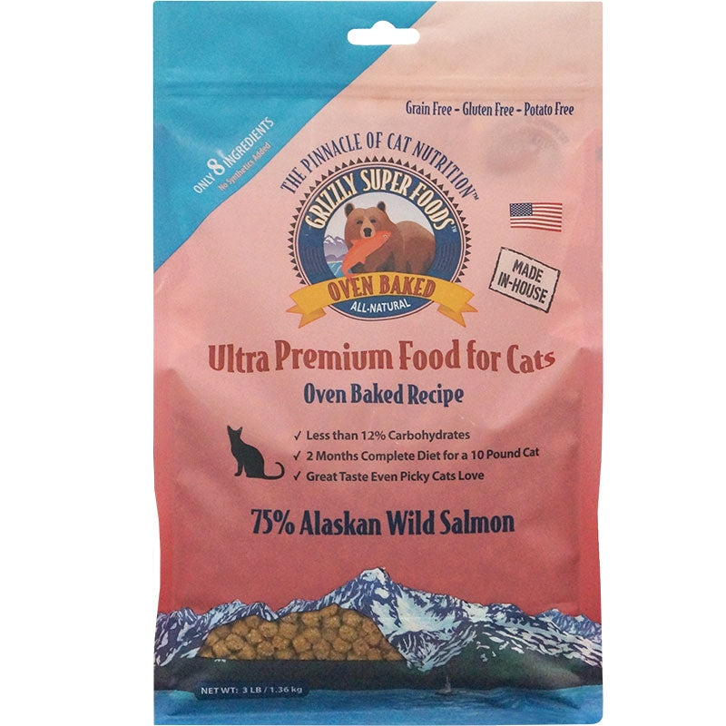 Grizzly Cat Oven Baked Grain Free Salmon 3Lb