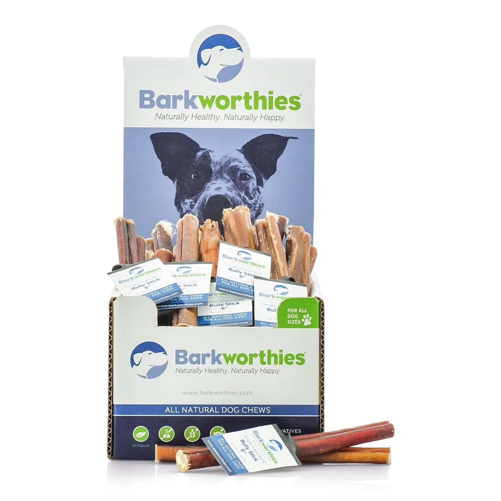 Barkworthies Naturally Scented Bully Stick 75ea/6 in, 75 ct