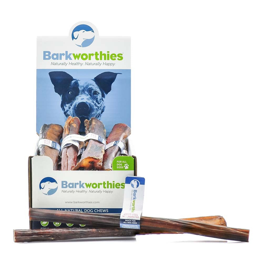 Barkworthies Odor-Free Monster Bully Stick 18ea/12 in, 18 ct