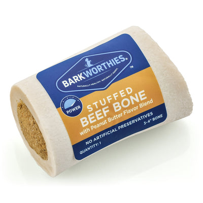 Barkworthies Shin Bone Stuffed With Peanut Butter 1ea/3-4 in, 15 ct