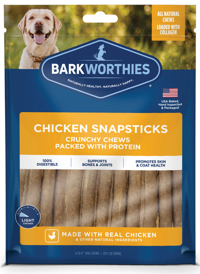 Barkworthies Dog Snacksticks Chicken 6In 5Pk