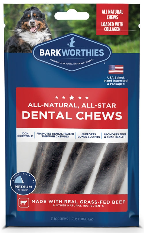 Barkworthies Dog Dental Chew 5In 55Ct