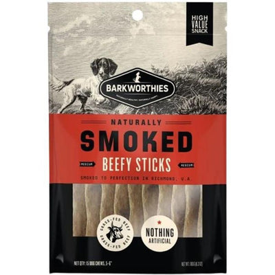 Barkworthies Dog Smoked Beef Stick 15 Pack