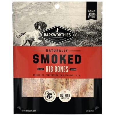 Barkworthies Dog Smoked Rib 10 Pack