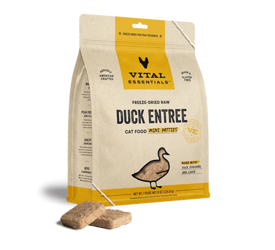 Vital Essentials Cat Freeze-Dried Patties Duck 8oz.