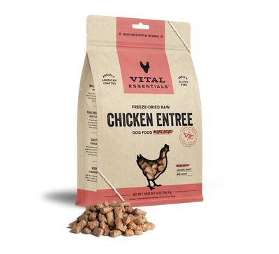 Vital Essentials Dog Freeze-Dried Mini Nibs Chicken 14oz.