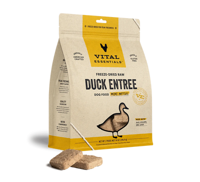 Vital Essentials Dog Freeze-Dried Mini Patties Duck 14oz.