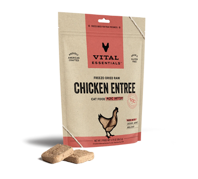Vital Essentials Cat Freeze Dried Mini Patties Chicken 3.75oz.
