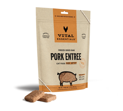 Vital Essentials Cat Freeze Dried Mini Patties Pork 3.75oz.