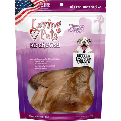 Loving Pets Be Chewsy Pig Ear Alternatives Dog Treat 1ea/4 pk