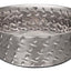 Loving Pets Diamond Plate Bowls with Non Skid Bottom Dog Dish Bowl Silver 1ea/1 qt