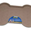 Loving Pets Spill-Proof Bone Shaped Dog Mat Tan 1ea/LG