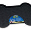 Loving Pets Spill-Proof Bone Shaped Dog Mat Black 1ea/LG