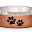 Loving Pets Metallic Dog Bowl Copper 1ea/SM