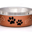 Loving Pets Metallic Dog Bowl Copper 1ea/LG