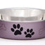 Loving Pets Metallic Dog Bowl Grape 1ea/SM