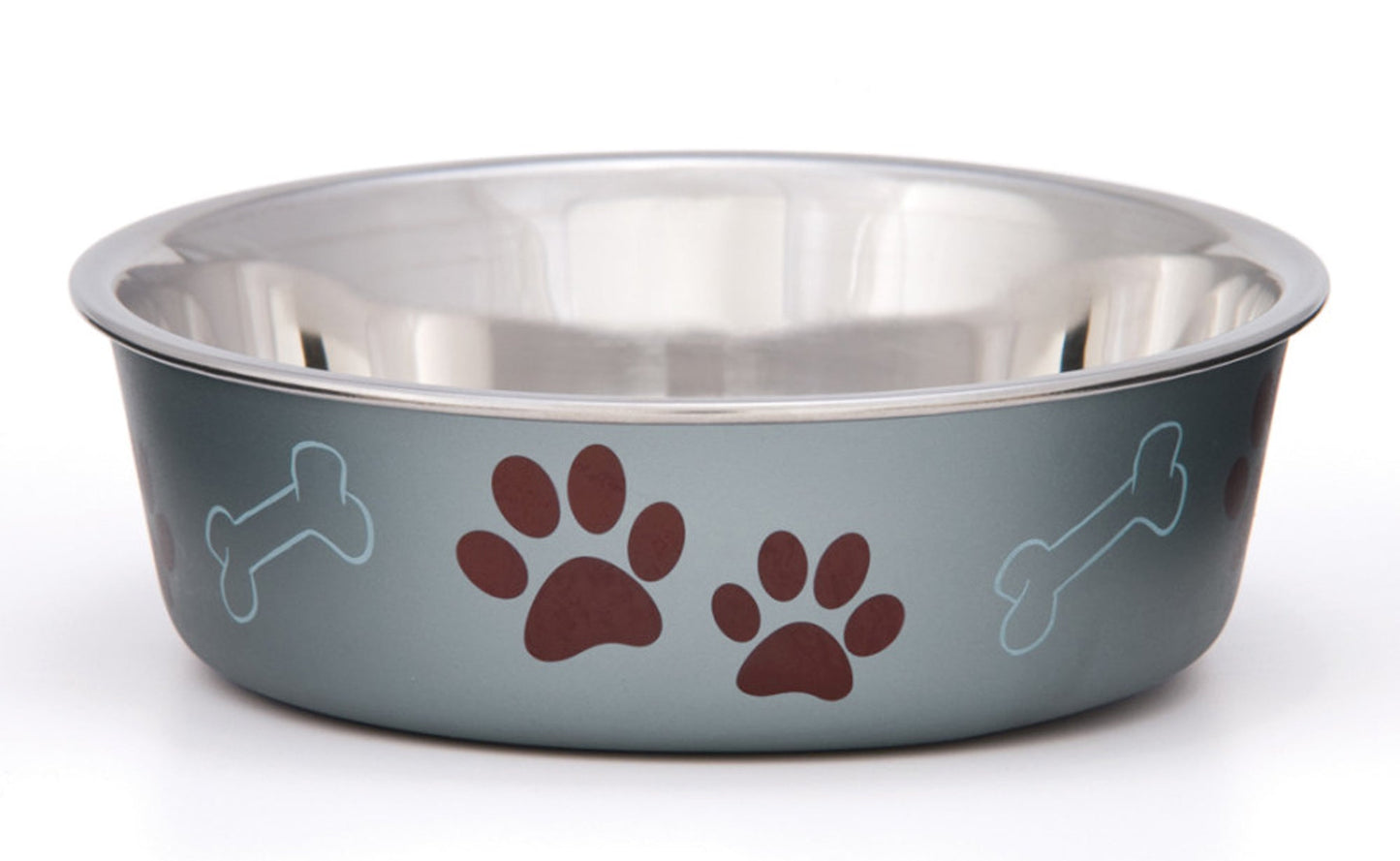 Loving Pets Metallic Dog Bowl Blueberry 1ea/SM