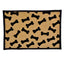 Loving Pets Fashion Dog Mat Dancing Bone Tan, Black 1ea