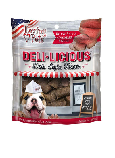 Loving Pets Deli-Licious Dog Treats Roast Beef & Cheddar 1ea/6 oz