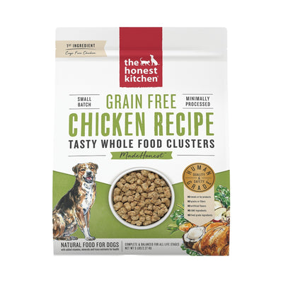 The Honest Kitchen Dog Clusters Grain Free Chicken 5 Lbs.