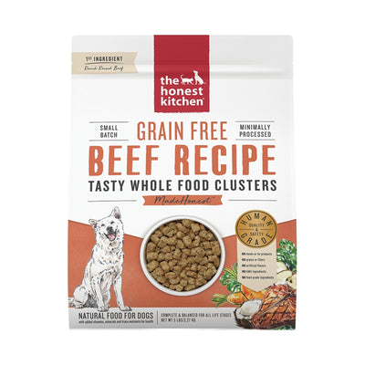 The Honest Kitchen Dog Clusters Grain Free Beef 5 Lbs.