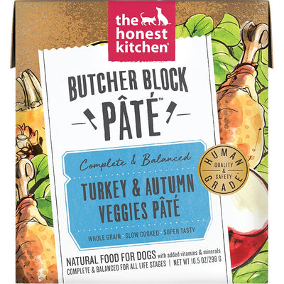 Honest Kitchen Dog Butcher Block Pate Turkey And Autumn Veggies 10.5oz. (Case Of 6)