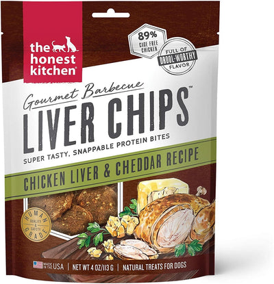 Honest Kitchen Dog Gourmet Chicken Liver & Cheddar Chips 4oz.