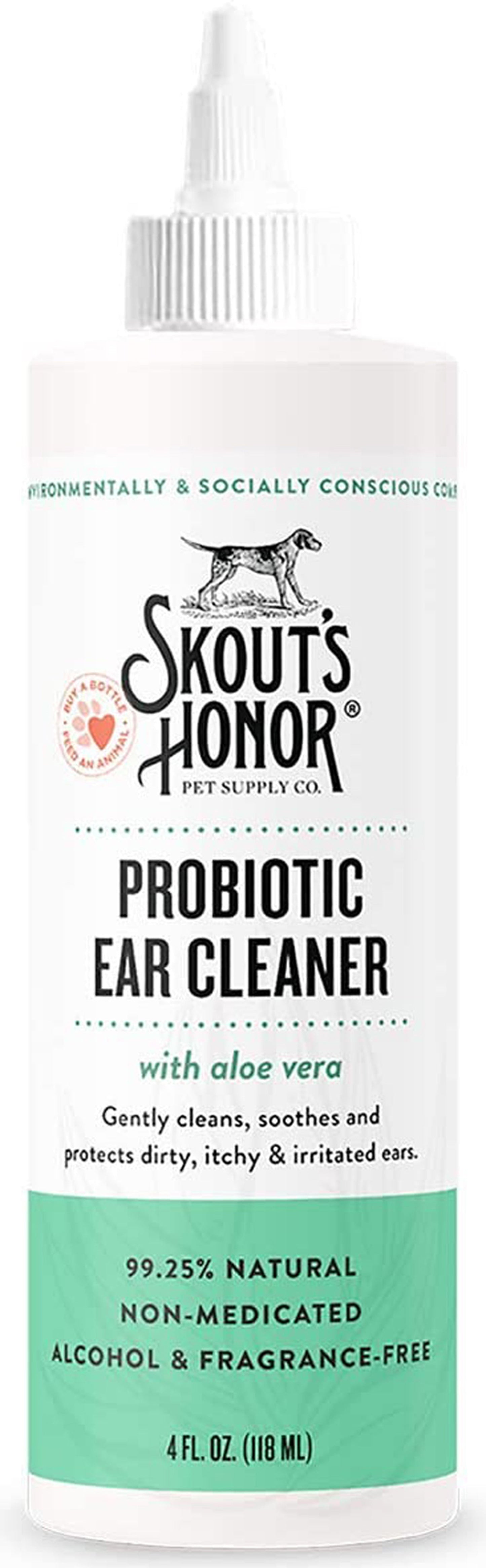 Skouts Honor Dog Probiotic ear Cleaner 4oz.