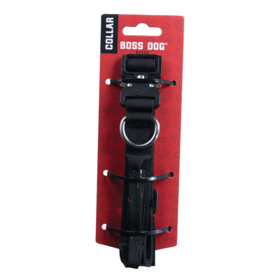 Boss Dog Tactical Adjustable Dog Collar Black, 1ea/Small, 13-16 in