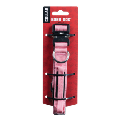 Boss Dog Tactical Adjustable Dog Collar Pink, 1ea/Small, 13-16 in