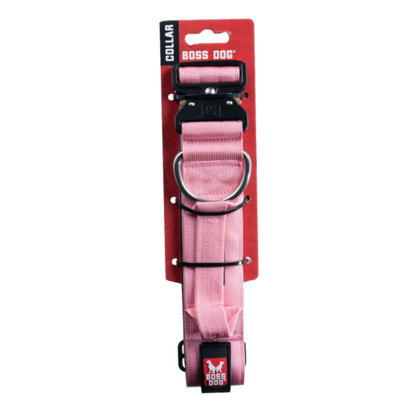 Boss Dog Tactical Adjustable Dog Collar Pink, 1ea/XLarge, 20-28 in