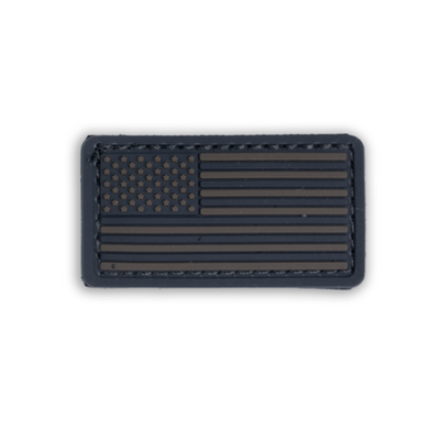 Boss Dog Tactical Collar Patch Black Stealth USA Flag, One Size (Case of 6)