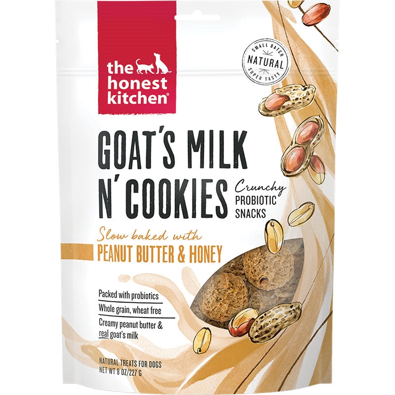 The Honest Kitchen Dog Goats Milk N Cookies Peanut Butter And Honey 8oz.