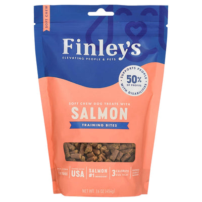 Finleys Dog Soft Chew Training Bites Salmon 16oz.