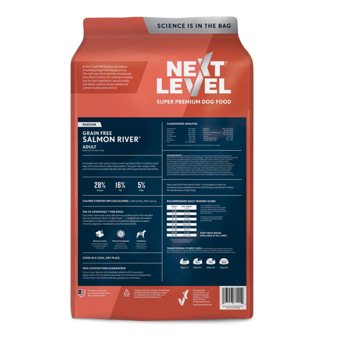 Natures Own Next Level Salmon River Grain Free Dog Food Salmon 40 Lb