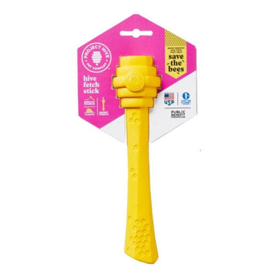 Project Hive Pet Company Hive Fetch Stick Yellow Medium