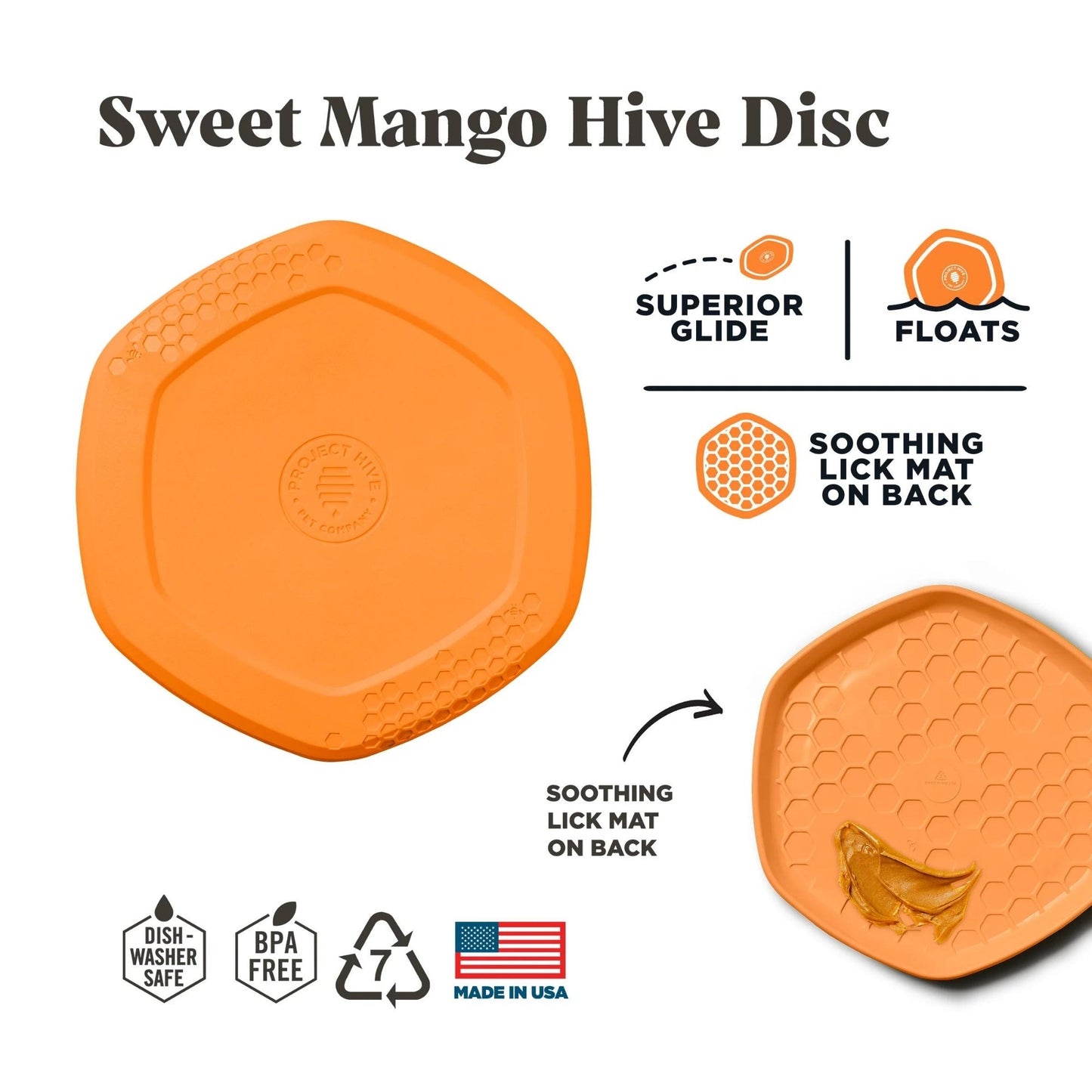 Project Hive Disc/Lickmat Scented Sweet Mango/Orange Large